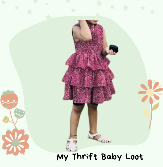 Like New frill frock (3-4 years)